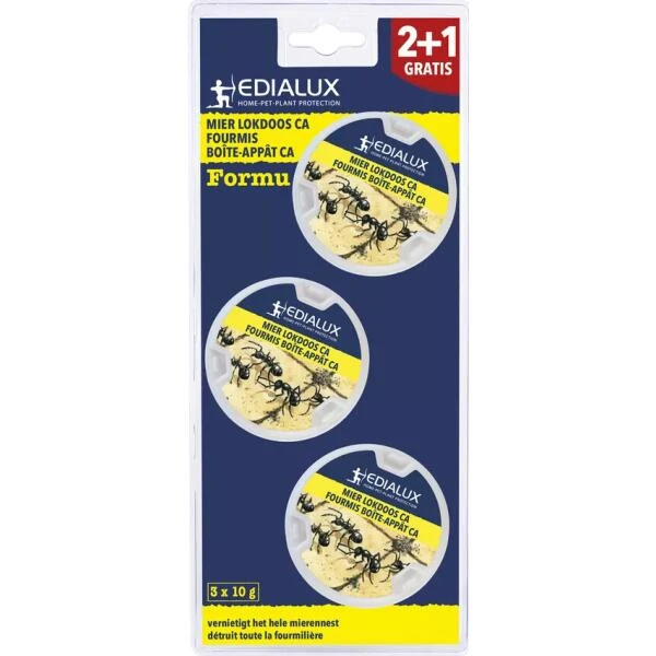EDIALUX Formu Gebruiksklare Mierenlokdoos 2 + 1 - Set Van 3 Stuks 1 EDIALUX Formu Gebruiksklare Mierenlokdoos 2 + 1 - Set Van 3 Stuks