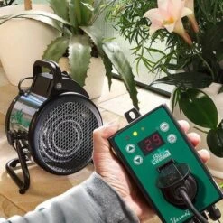 Serre/Kasverwarming En Ventilator In 1 Met Digitale Thermostaat -Buitentuinverzorgings Winkel verwarming ventilator in 1 toestel 1543855208 2 600